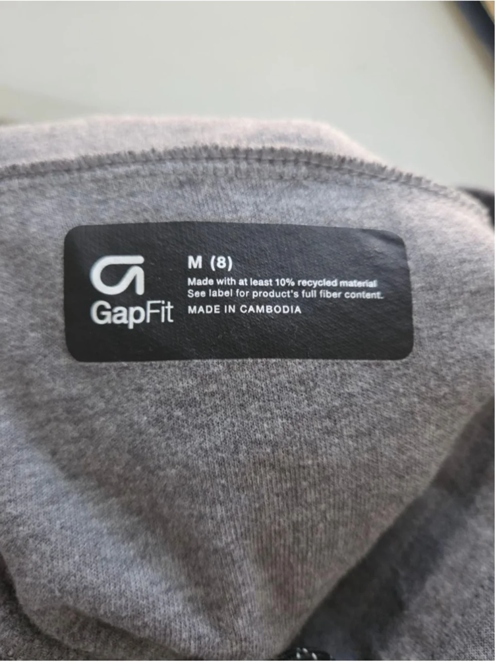 GapFit Boys Gray Jogger Sweatpants Zip Pockets Size M 8